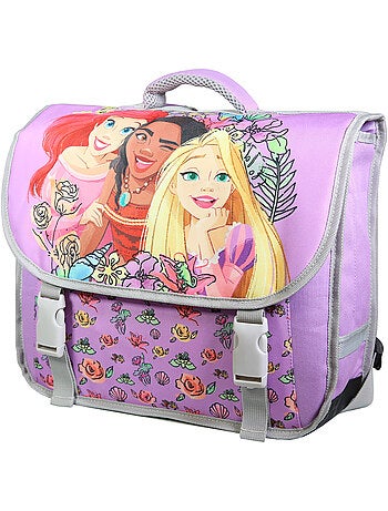 BAGTROTTER Cartable 38 cm Princesses Violet Fleurs