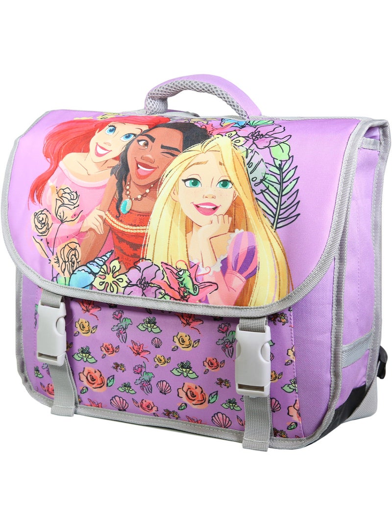 BAGTROTTER Cartable 38 cm Princesses Violet Fleurs Violet - Kiabi