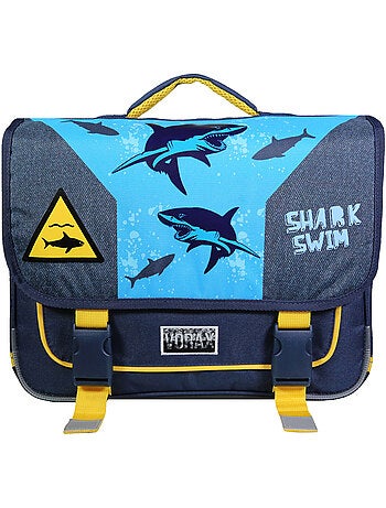 BAGTROTTER Cartable 38 cm Vorax Bleu Requin