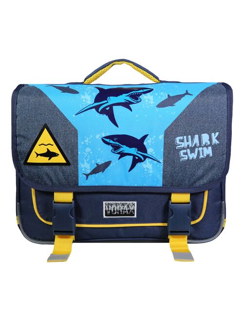 BAGTROTTER Cartable 38 cm Vorax Bleu Requin - Kiabi