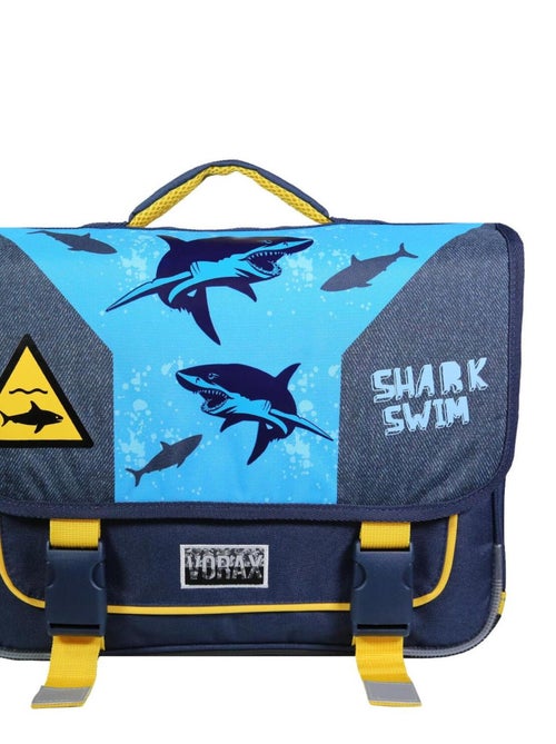 BAGTROTTER Cartable 38 cm Vorax Bleu Requin - Kiabi