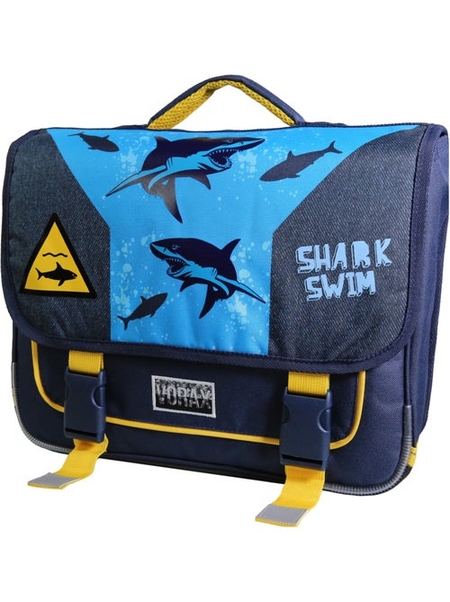 BAGTROTTER Cartable 38 cm Vorax Bleu Requin - Kiabi