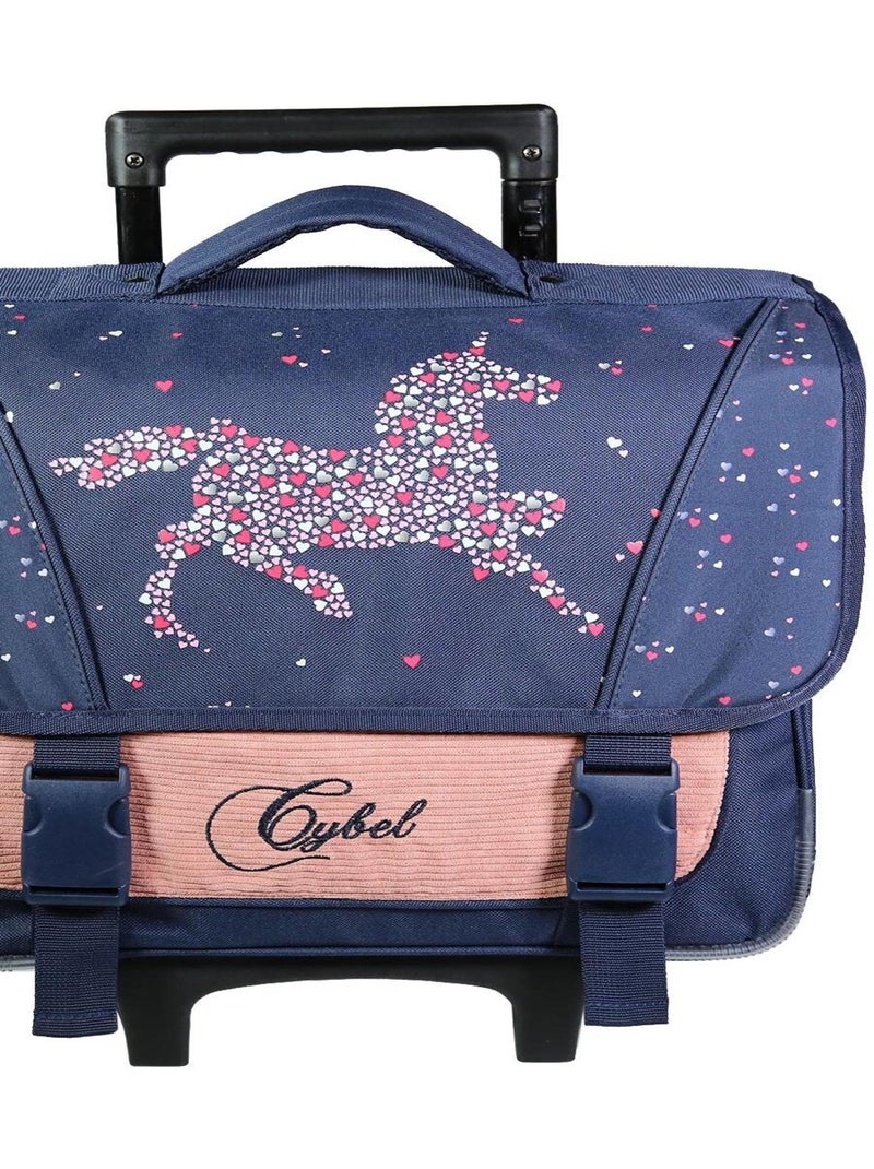 BAGTROTTER Cartable à roulettes 38 cm Cybel Bleu Bleu - Kiabi