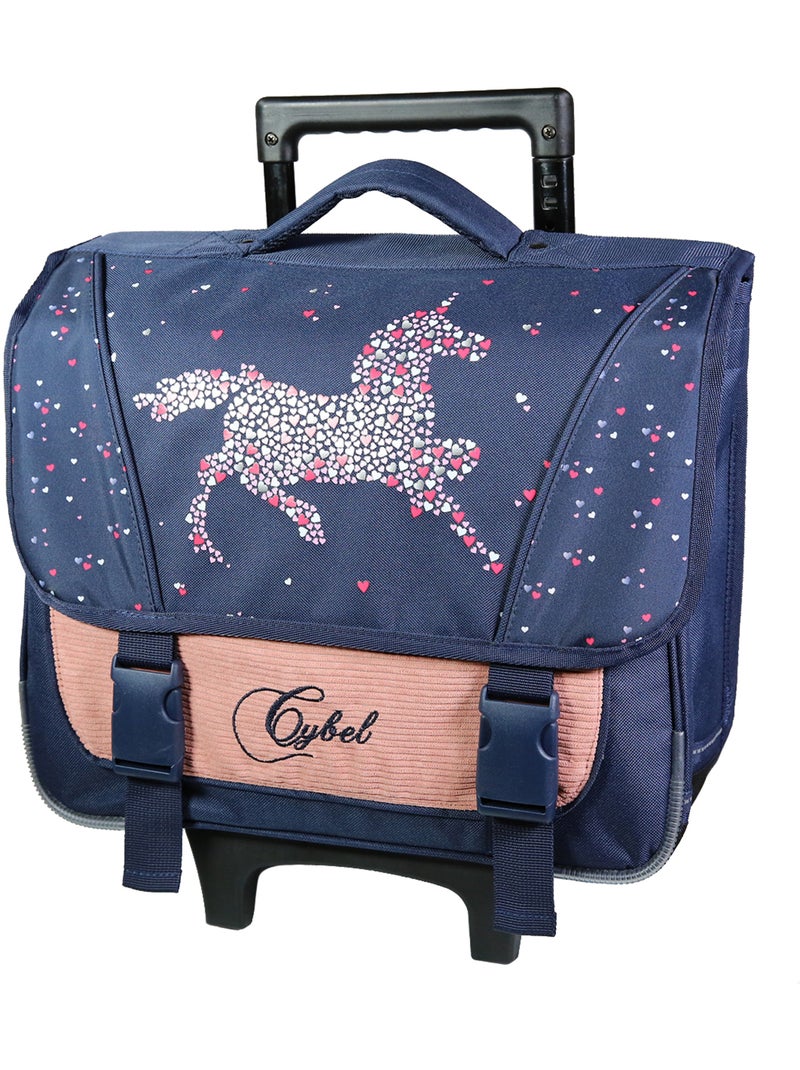 BAGTROTTER Cartable à roulettes 38 cm Cybel Bleu Bleu - Kiabi