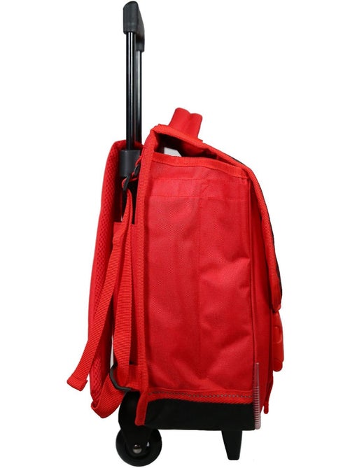BAGTROTTER Cartable à roulettes 38 cm Disney Cars Rouge - Kiabi