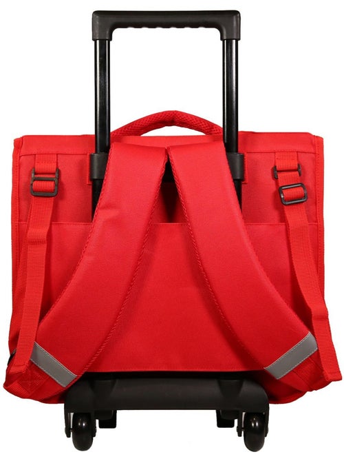BAGTROTTER Cartable à roulettes 38 cm Disney Cars Rouge - Kiabi