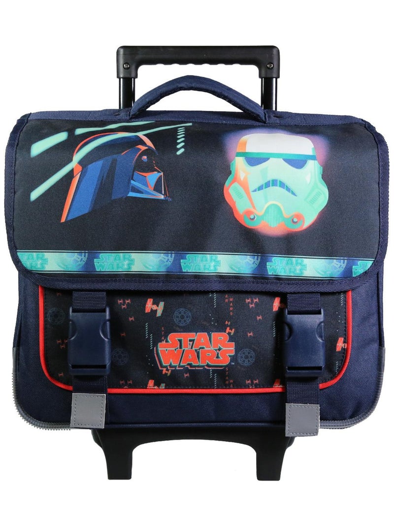 BAGTROTTER Cartable à roulettes 38 cm Disney Star Wars Bleu Bleu - Kiabi