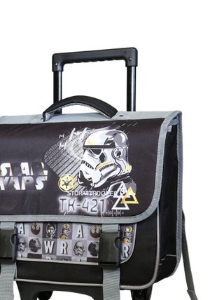 BAGTROTTER Cartable à roulettes 38 cm Disney Star Wars Noir