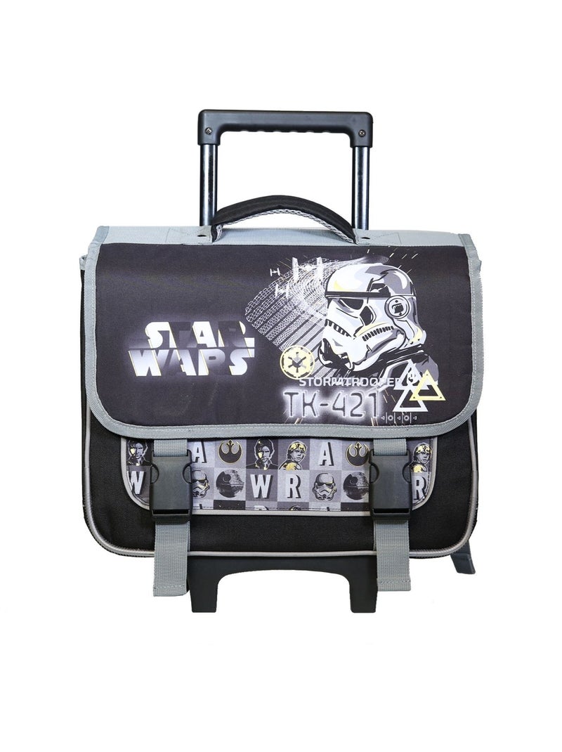 BAGTROTTER Cartable à roulettes 38 cm Disney Star Wars Noir Noir