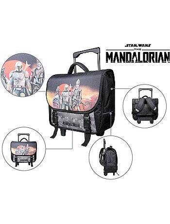 BAGTROTTER Cartable à roulettes 38 cm Disney Star Wars / The Mandalorian Multicolore