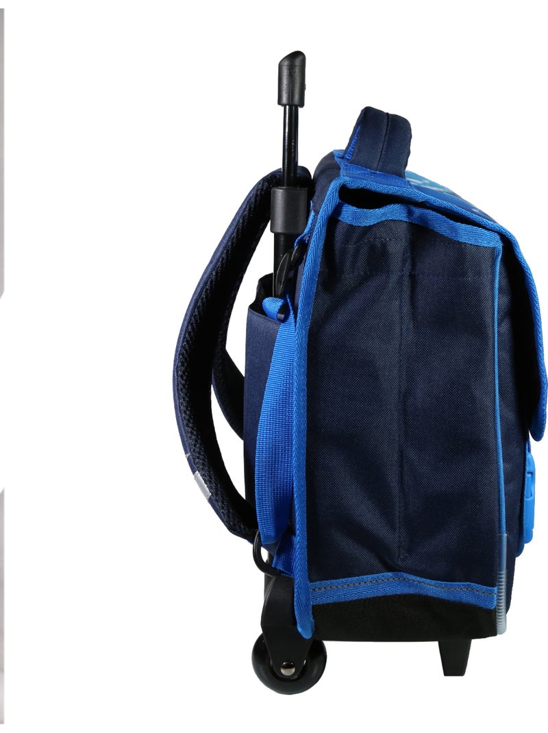 BAGTROTTER Cartable à roulettes 38 cm Hot Wheels Bleu Voiture Bleu - Kiabi