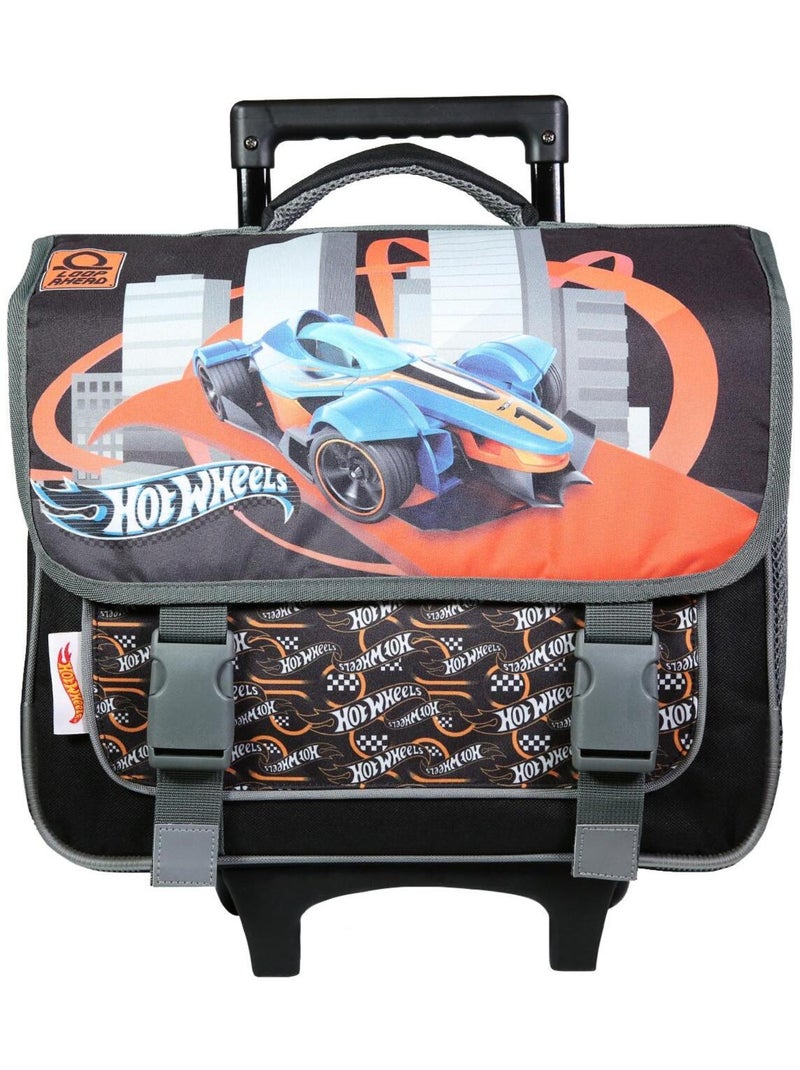 BAGTROTTER Cartable à roulettes 38 cm Hot Wheels Multicolore Multicolore - Kiabi