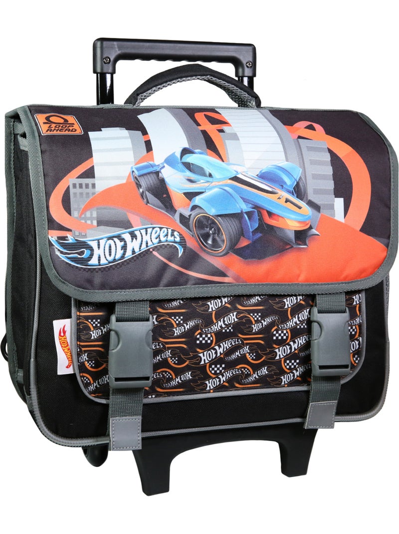 BAGTROTTER Cartable à roulettes 38 cm Hot Wheels Multicolore Multicolore - Kiabi
