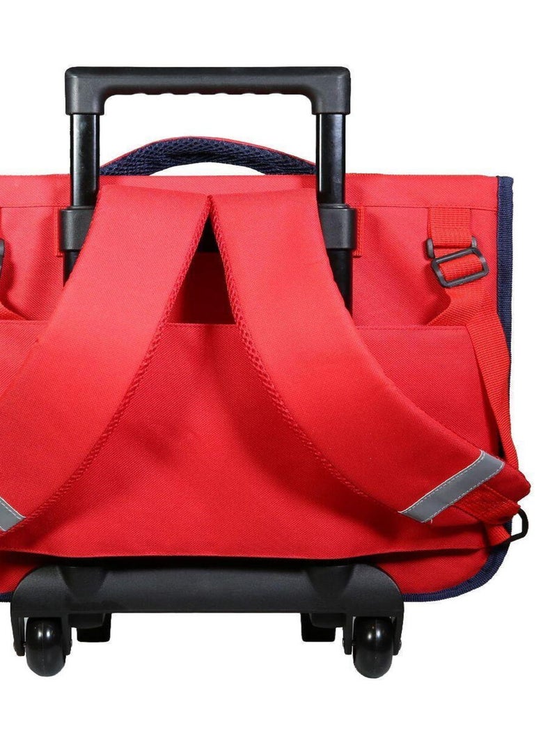 BAGTROTTER Cartable à roulettes 38 cm Ligue 1 Uber Eats Football Gris Gris - Kiabi