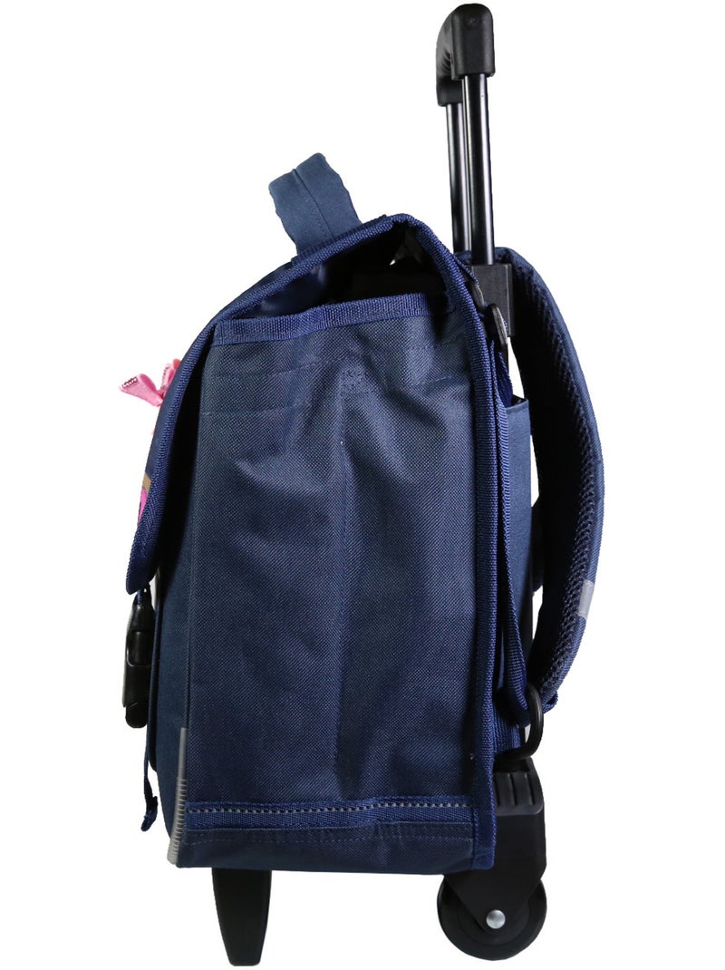 Bagtrotter Cartable à roulettes 38 cm Lili Lou Bleu Bleu - Kiabi