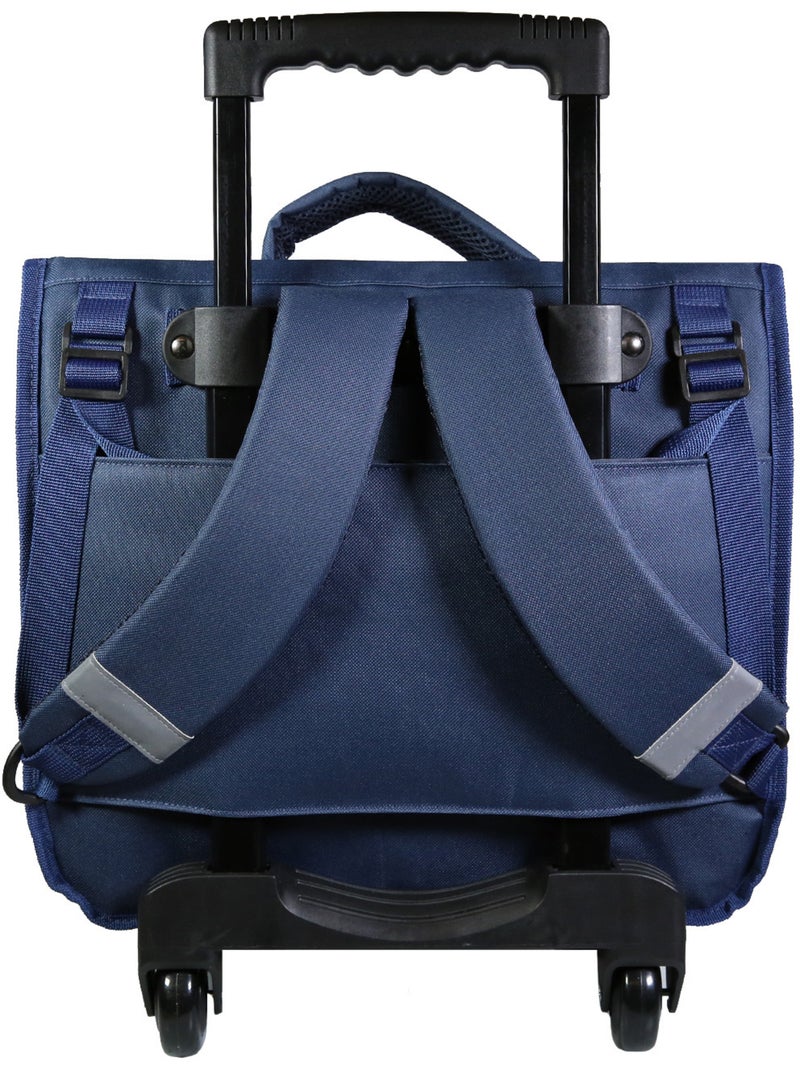 Bagtrotter Cartable à roulettes 38 cm Lili Lou Bleu Bleu - Kiabi