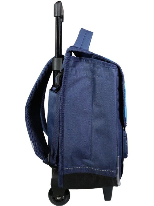 BAGTROTTER Cartable à roulettes 38 cm Lili Lou Chat Bleu - Kiabi