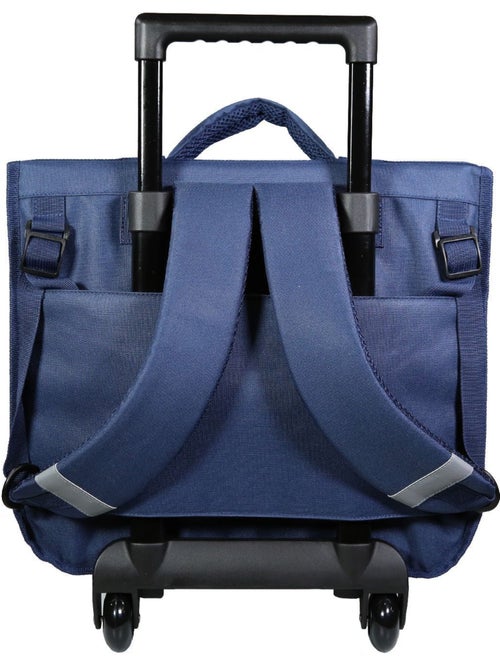 BAGTROTTER Cartable à roulettes 38 cm Lili Lou Chat Bleu - Kiabi