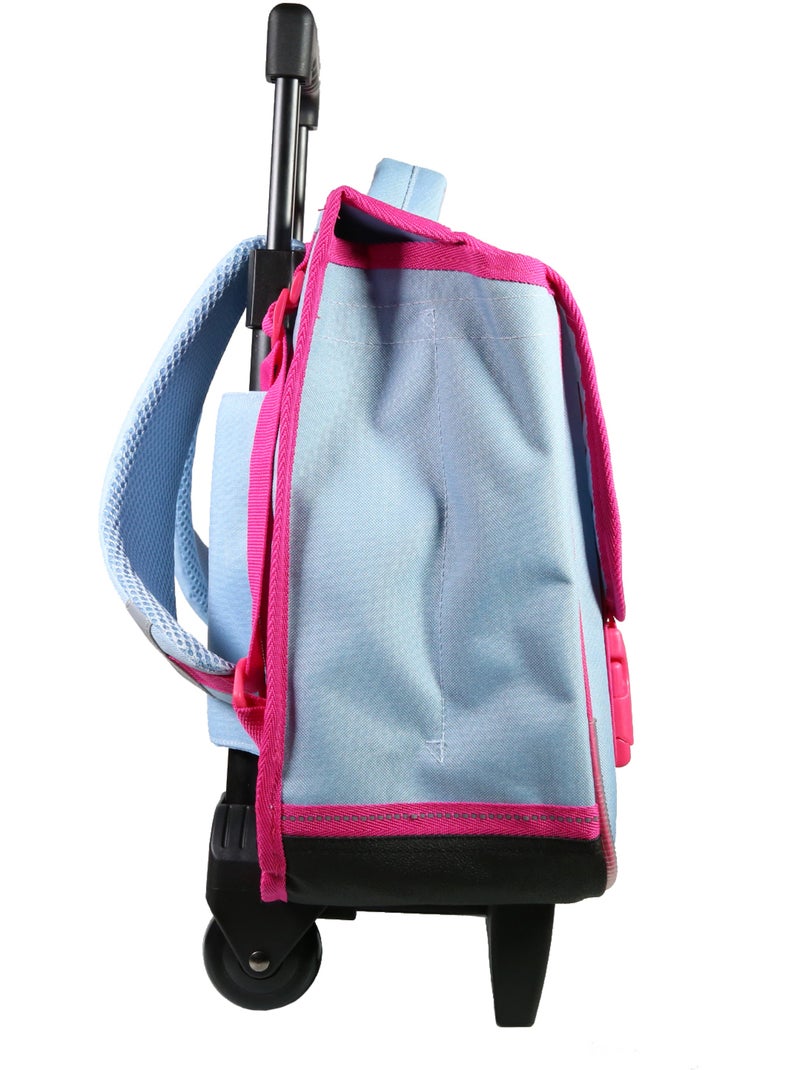 BAGTROTTER Cartable à roulettes 38 cm Lili Lou Chat Rose Rose - Kiabi