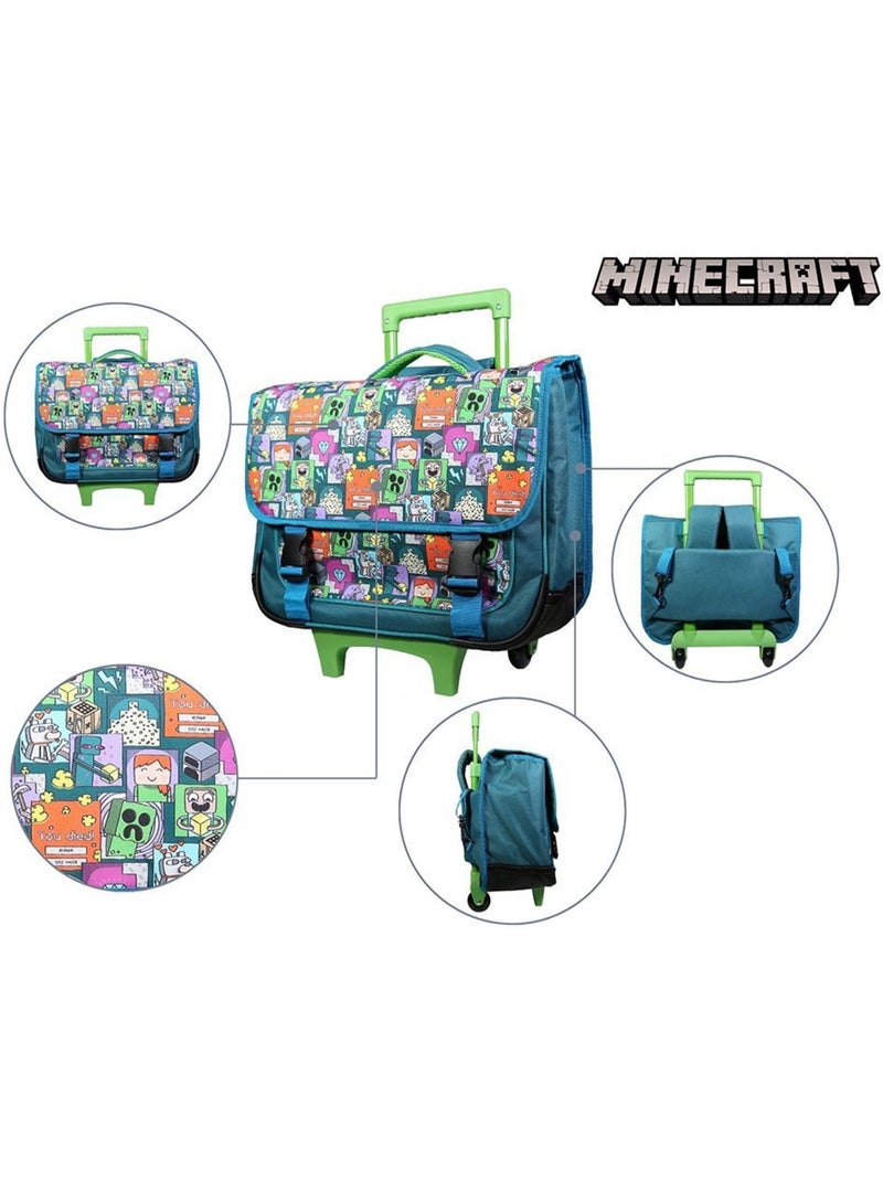 bagtrotter-cartable-roulettes-38-cm-minecraft-jeu-vid-o-vert-vert