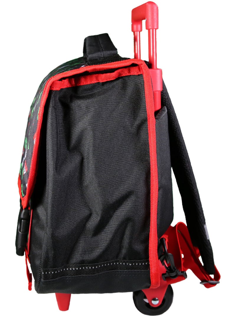 BAGTROTTER Cartable à roulettes 38 cm Minecraft Noir Noir - Kiabi