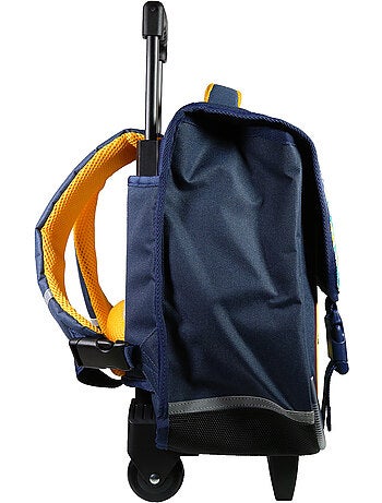 BAGTROTTER Cartable à roulettes 38 cm Phileas Bleu Dinosaure