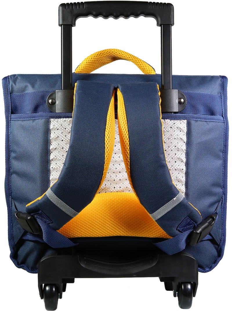 BAGTROTTER Cartable à roulettes 38 cm Phileas Bleu Dinosaure Bleu - Kiabi