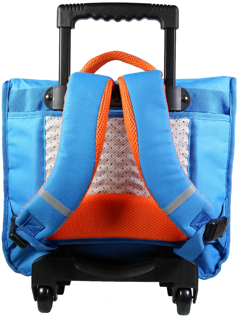 BAGTROTTER Cartable à roulettes 38 cm Phileas Bleu Skateur Bleu - Kiabi