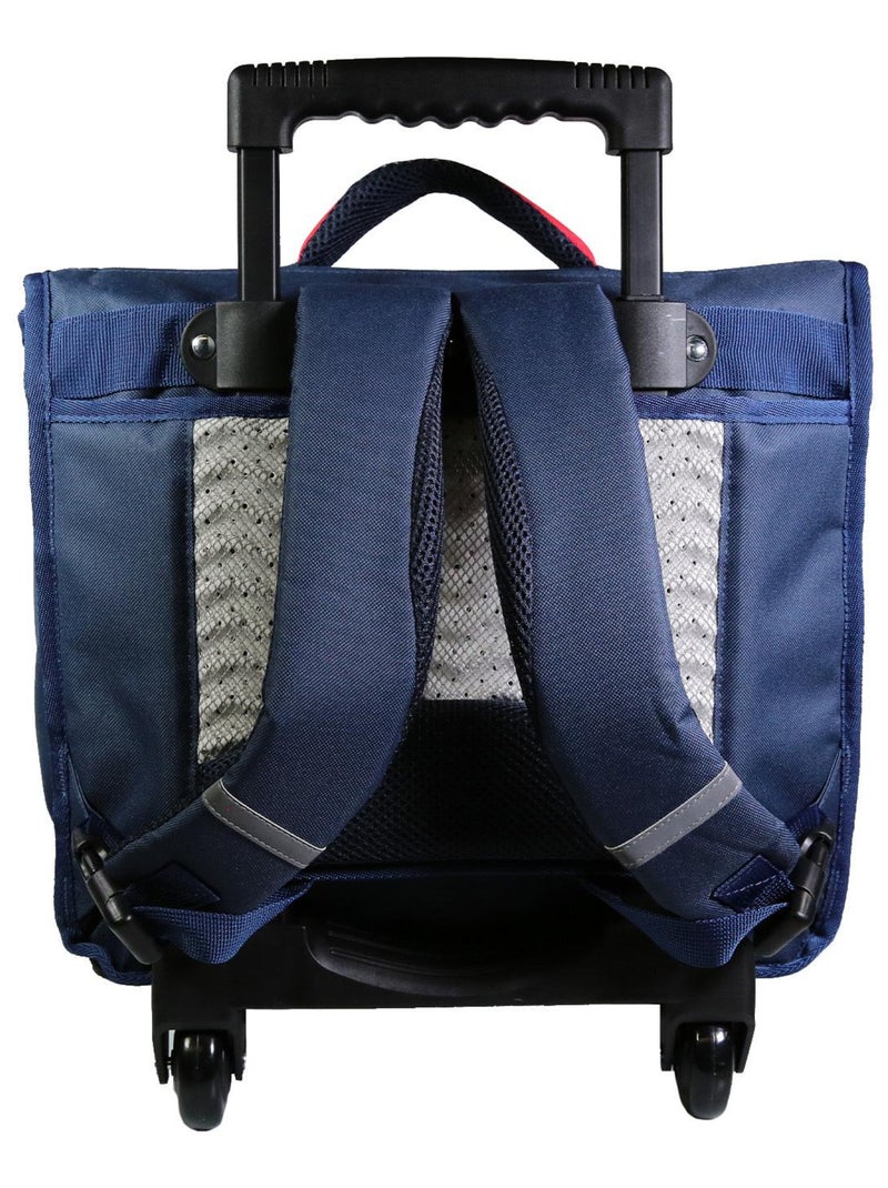 BAGTROTTER Cartable à roulettes 38 cm Phileas Bleu USA Bleu - Kiabi