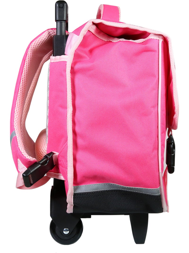BAGTROTTER Cartable à roulettes 38 cm Phileas Rose Danseuses Rose - Kiabi