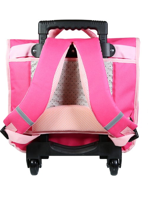BAGTROTTER Cartable à roulettes 38 cm Phileas Rose Danseuses - Kiabi