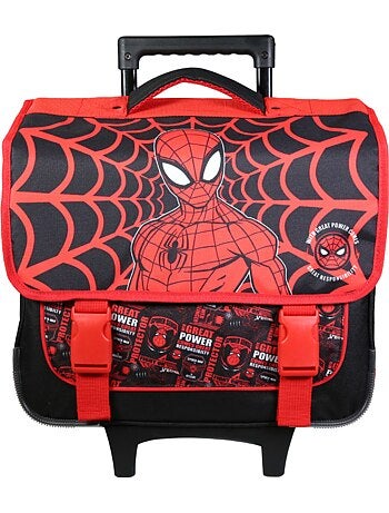 BAGTROTTER Cartable à roulettes 38 cm Spider-Man Noir