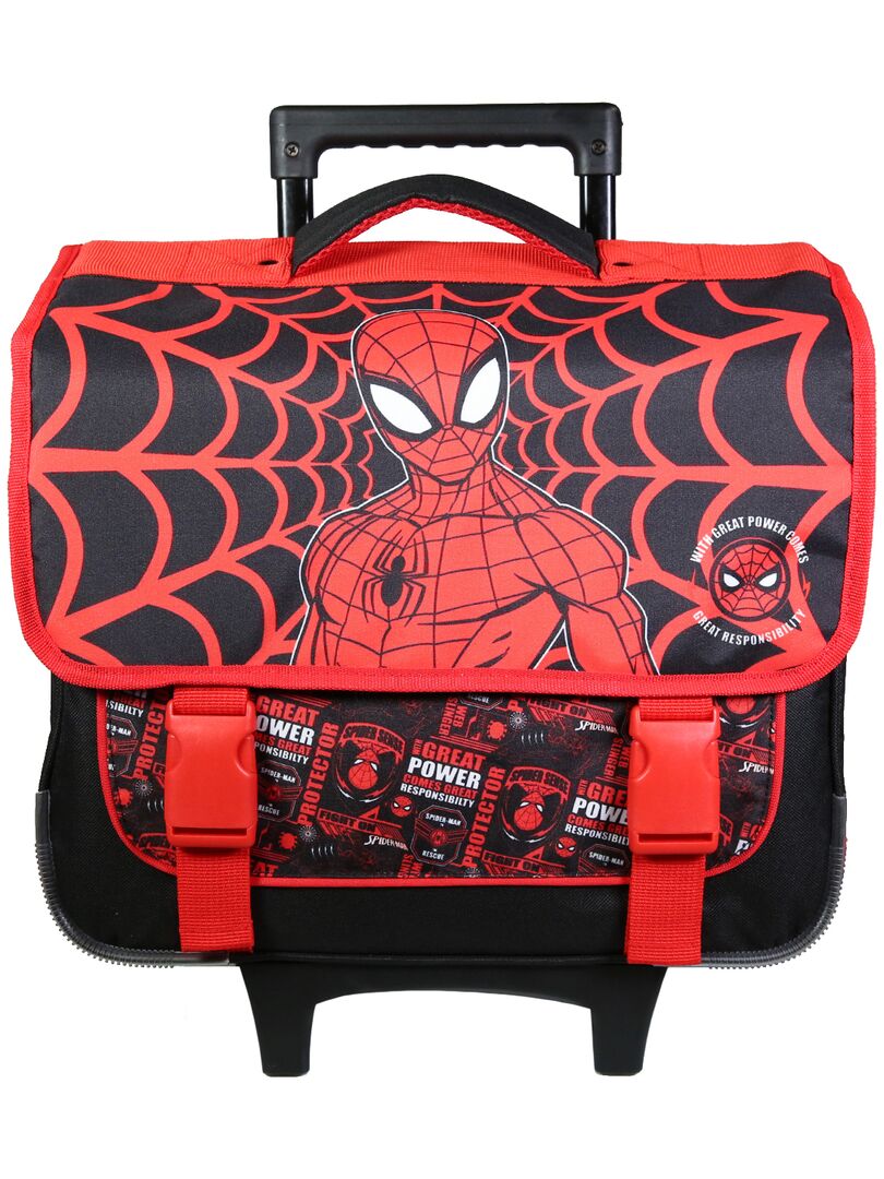 BAGTROTTER Cartable à roulettes 38 cm Spider-Man Noir Noir - Kiabi