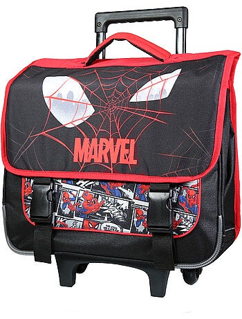 BAGTROTTER Cartable à roulettes 38 cm Spider-Man Noir Toile d'araignée