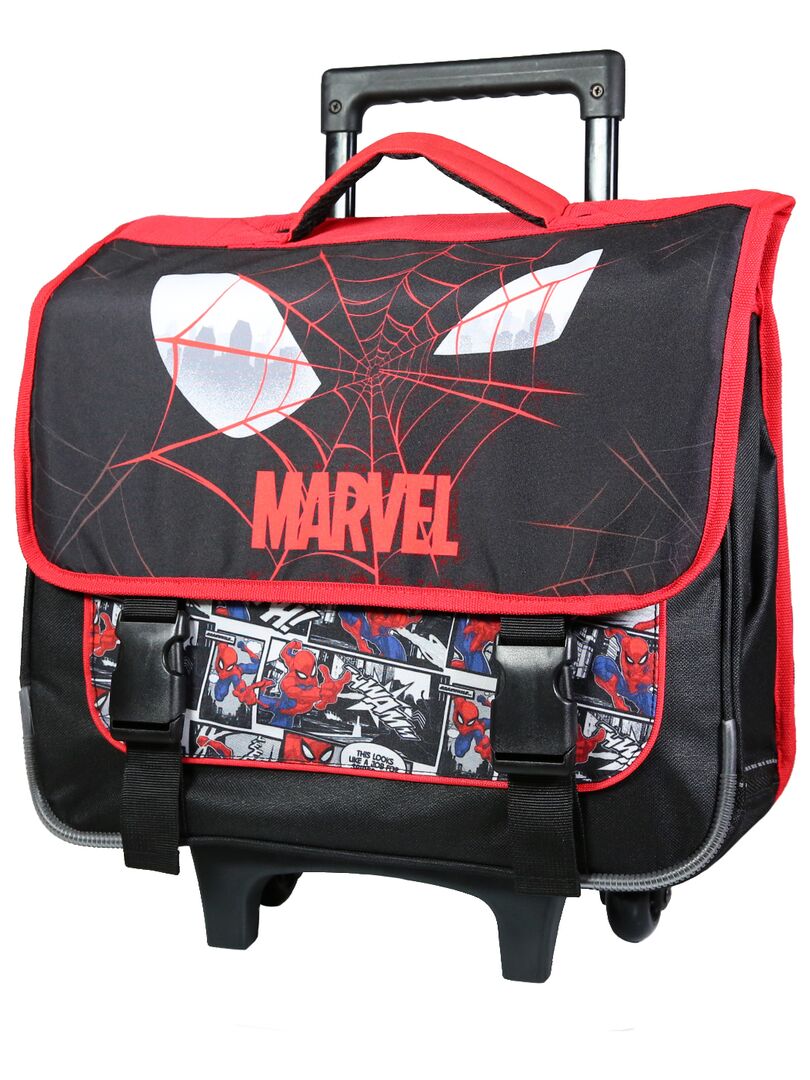 BAGTROTTER Cartable à roulettes 38 cm Spider-Man Noir Toile d'araignée Noir - Kiabi