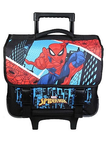 BAGTROTTER Cartable à roulettes 38 cm Spiderman Bleu