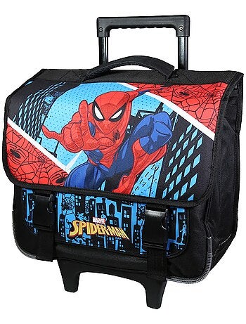 BAGTROTTER Cartable à roulettes 38 cm Spiderman Bleu
