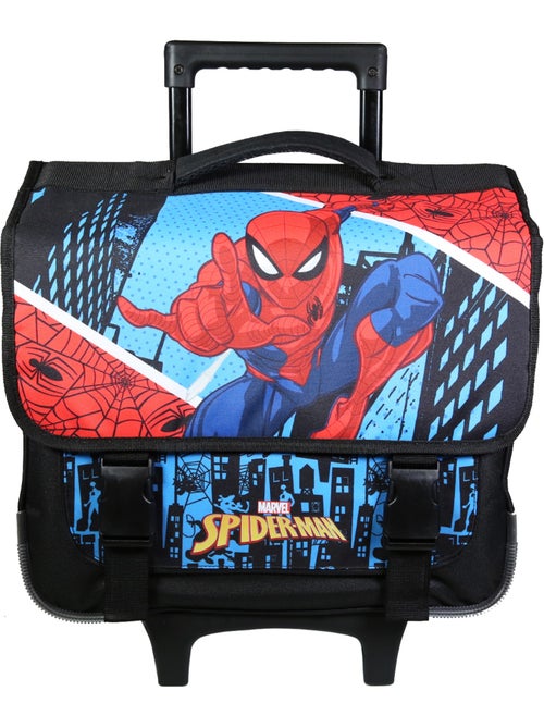 BAGTROTTER Cartable à roulettes 38 cm Spiderman Bleu - Kiabi