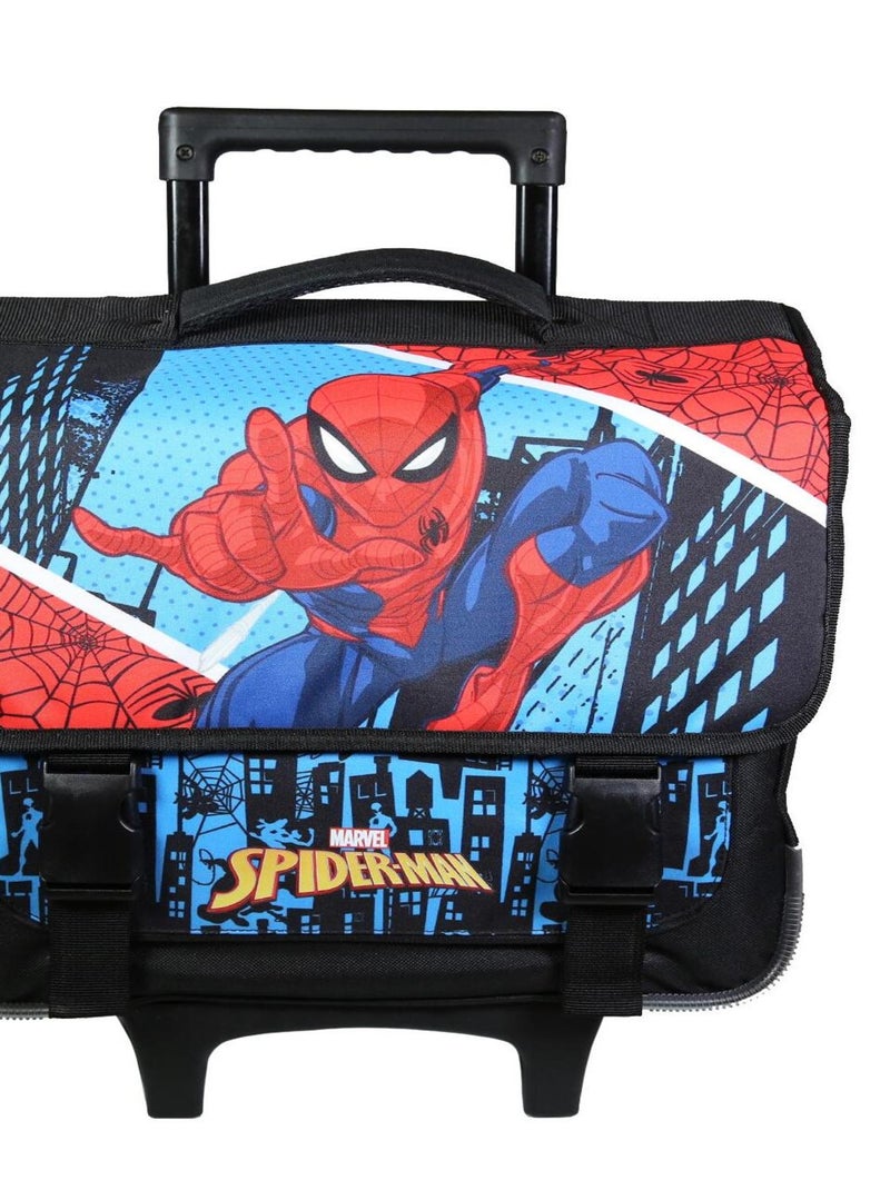 BAGTROTTER Cartable à roulettes 38 cm Spiderman Bleu Bleu - Kiabi