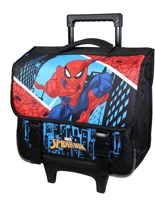 BAGTROTTER Cartable à roulettes 38 cm Spiderman Bleu - Kiabi