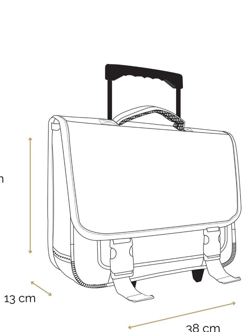 BAGTROTTER Cartable à roulettes 38 cm Spiderman Bleu Bleu - Kiabi