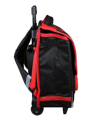 BAGTROTTER Cartable à roulettes 38 cm Spiderman Noir