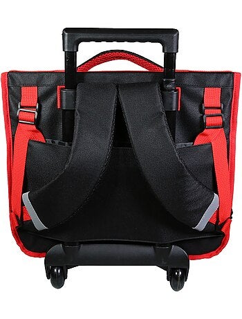 BAGTROTTER Cartable à roulettes 38 cm Spiderman Noir
