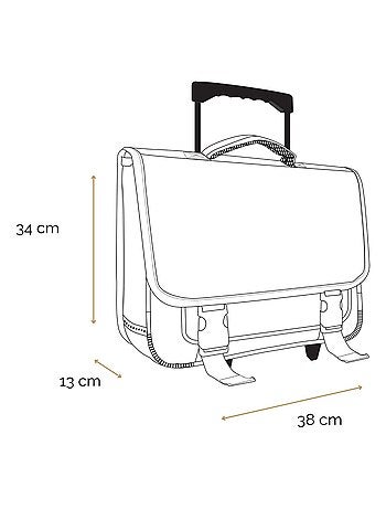 BAGTROTTER Cartable à roulettes 38 cm Spiderman Noir