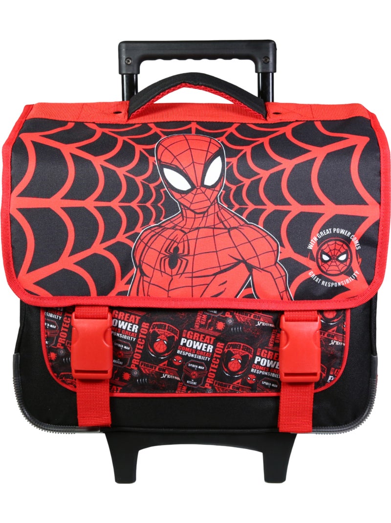 BAGTROTTER Cartable à roulettes 38 cm Spiderman Noir Noir - Kiabi
