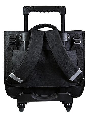BAGTROTTER Cartable à roulettes 38 cm Tortues Ninja Noir