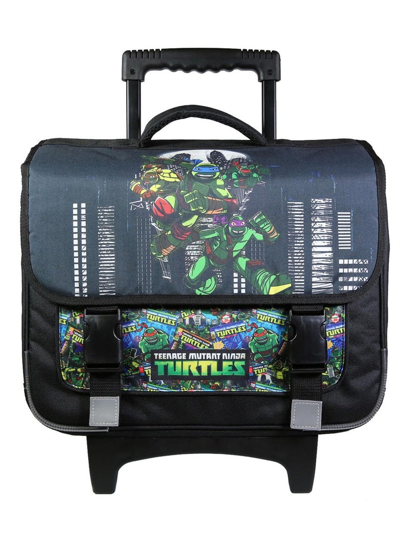 BAGTROTTER Cartable à roulettes 38 cm Tortues Ninja Noir Noir - Kiabi