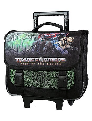 BAGTROTTER Cartable à roulettes 38 cm Transformers Noir