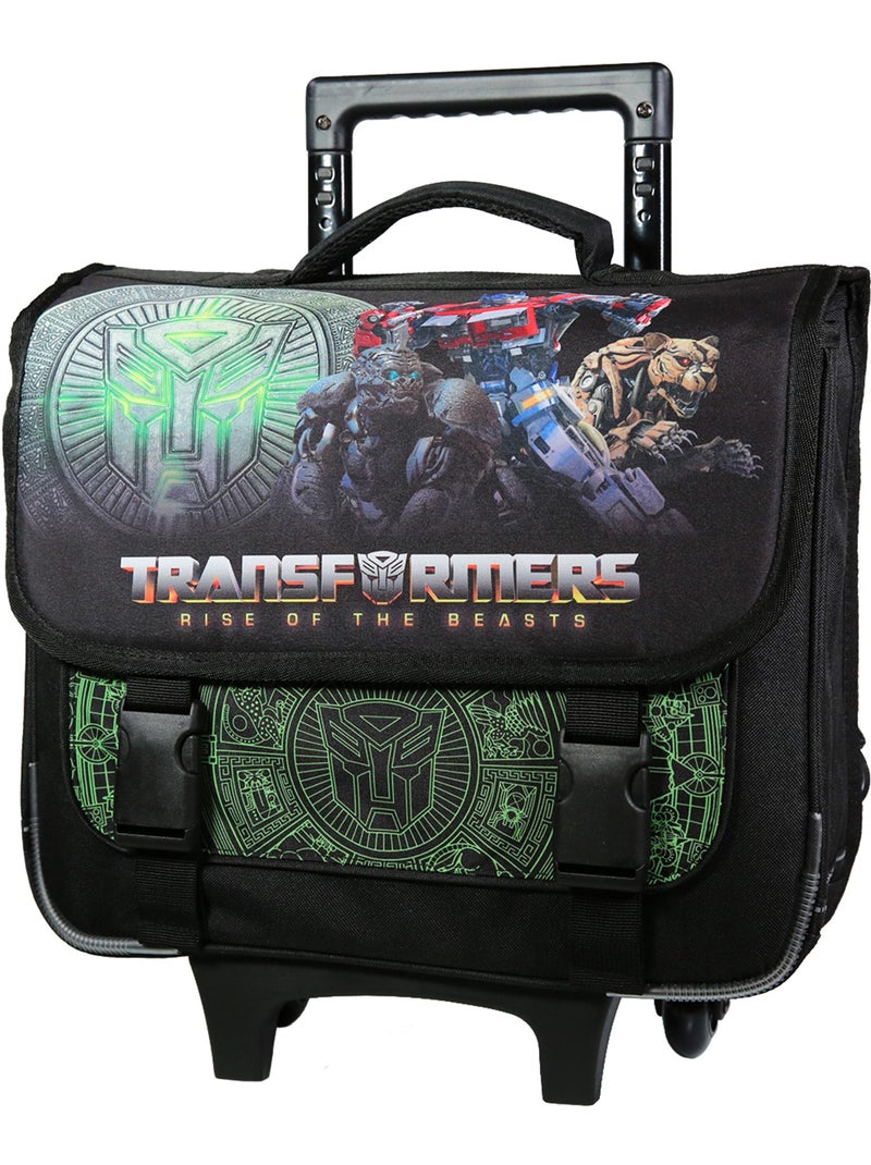 BAGTROTTER Cartable à roulettes 38 cm Transformers Noir Noir - Kiabi