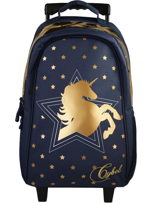 Bagtrotter Cybel Sac à dos à roulettes Marine 2 compartiments 33x16x45 cm - Kiabi Bagtrotter Cybel Sac à dos à roulettes Marine 2 compartiments 33x16x45 cm - Kiabi